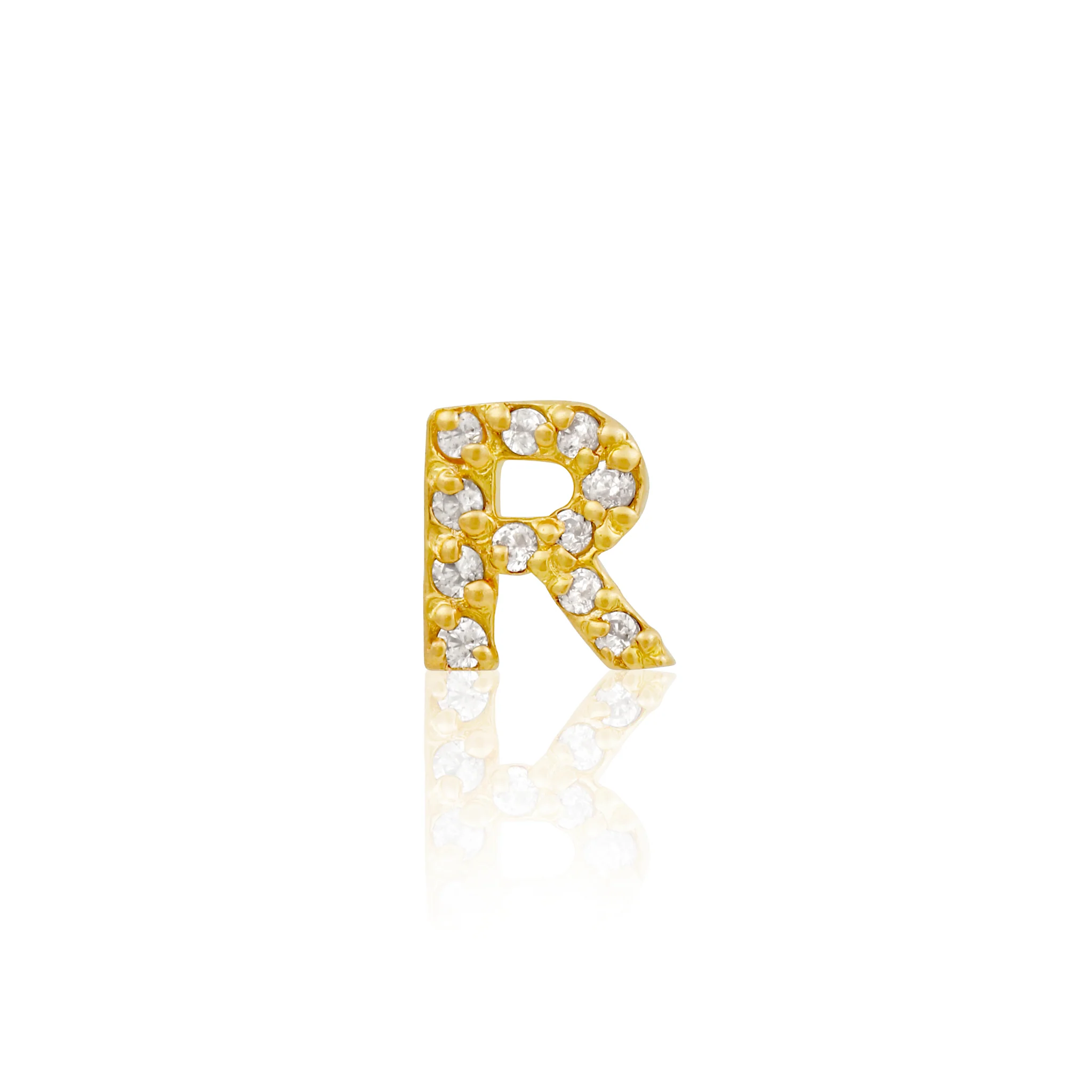 10k Solid Gold Initial Stud - Image 20