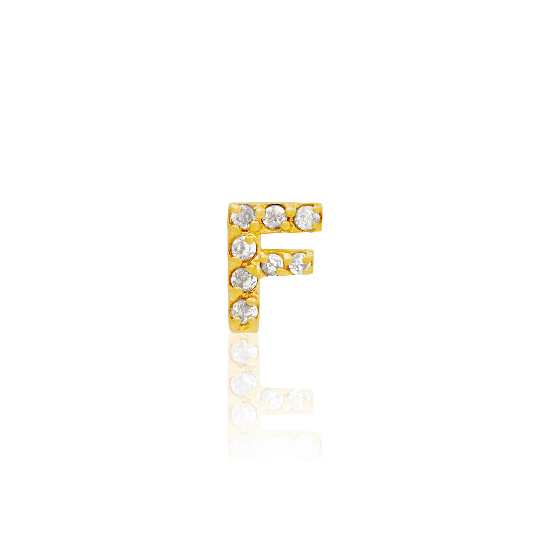 10k Solid Gold Initial Stud - Image 8