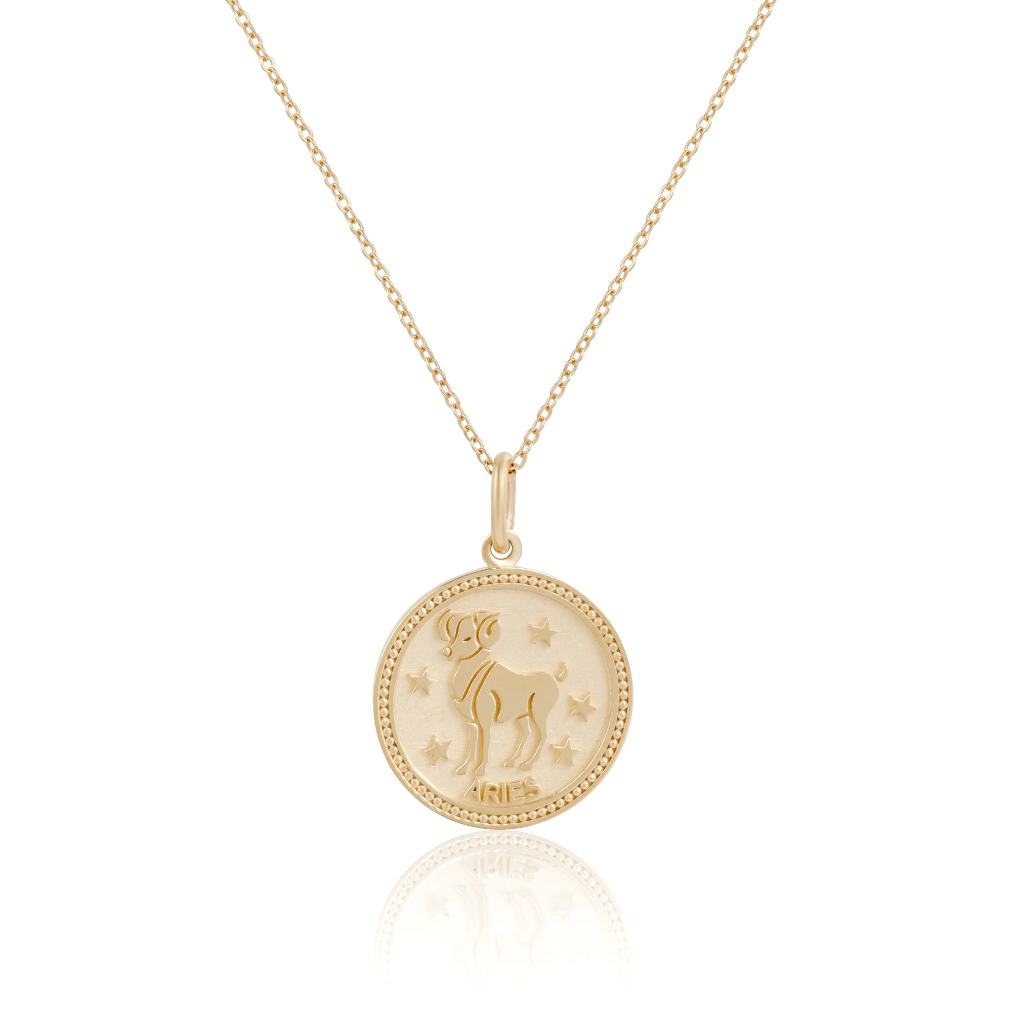 14k Solid Gold Zodiac Necklace - Image 3