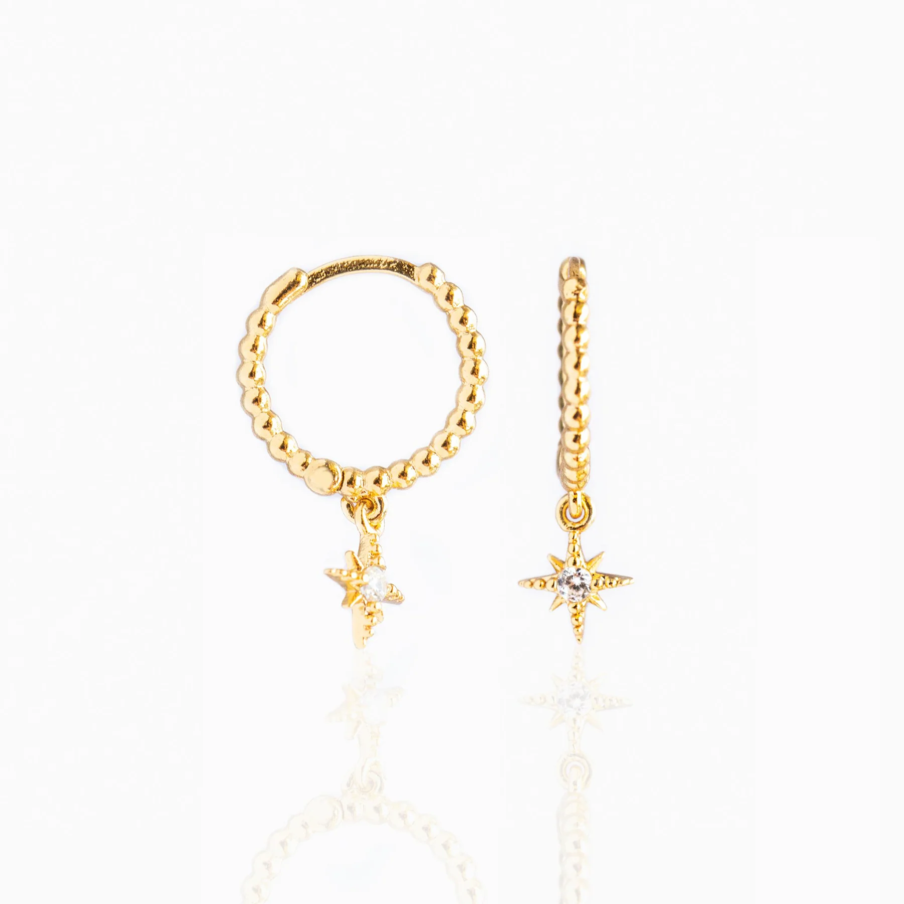 Beaded Comet Hoops - Image 4