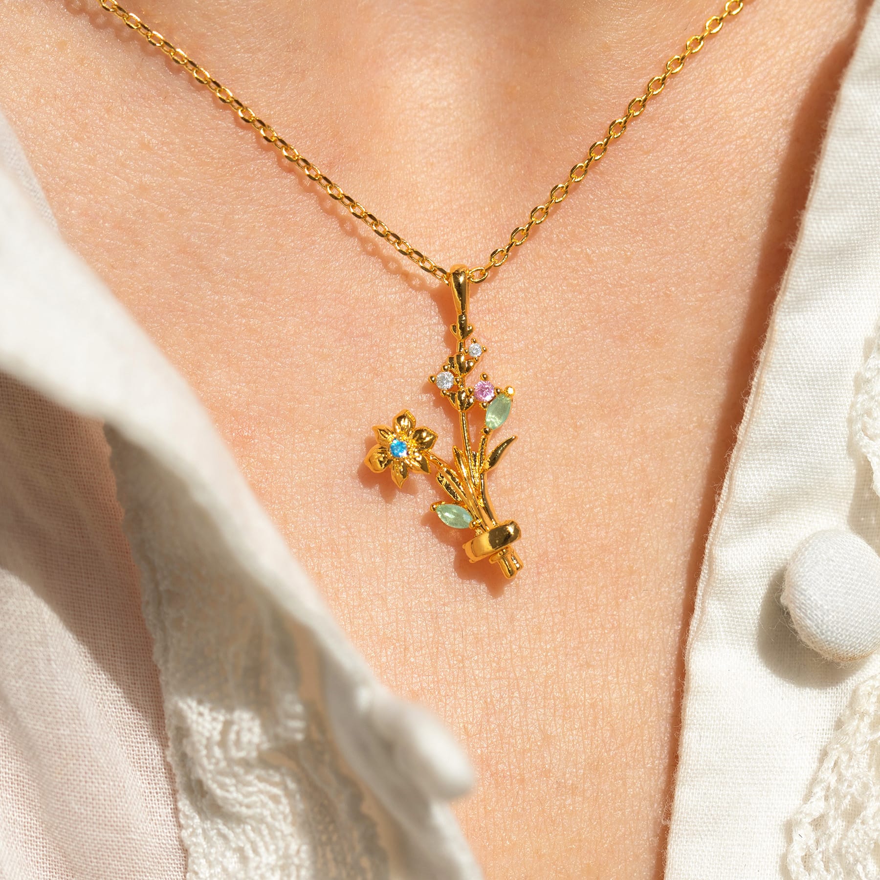 Birth Month Flower Necklace Bundle - Image 2