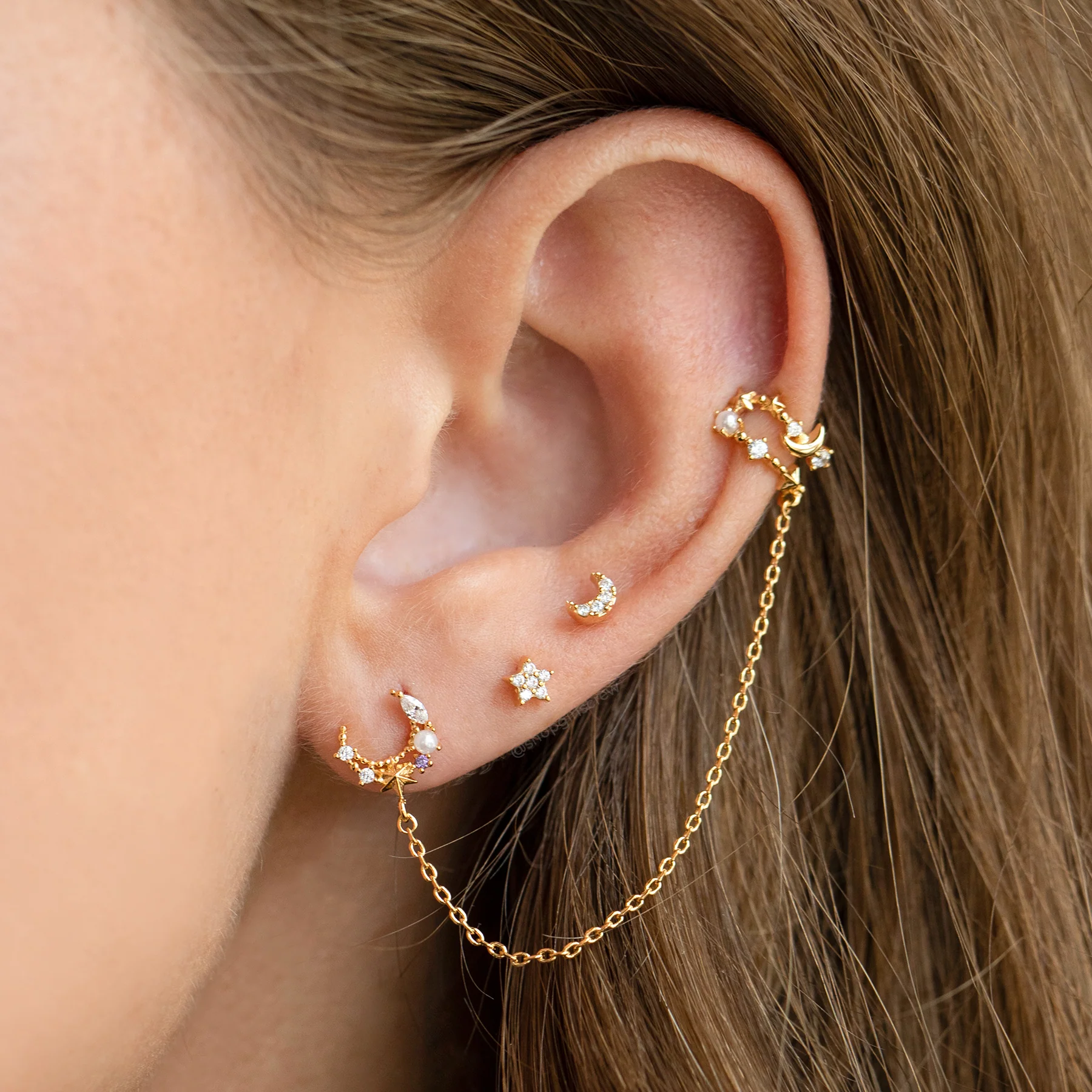 Cosmic Skies Ear Cuff + Stud - Image 8