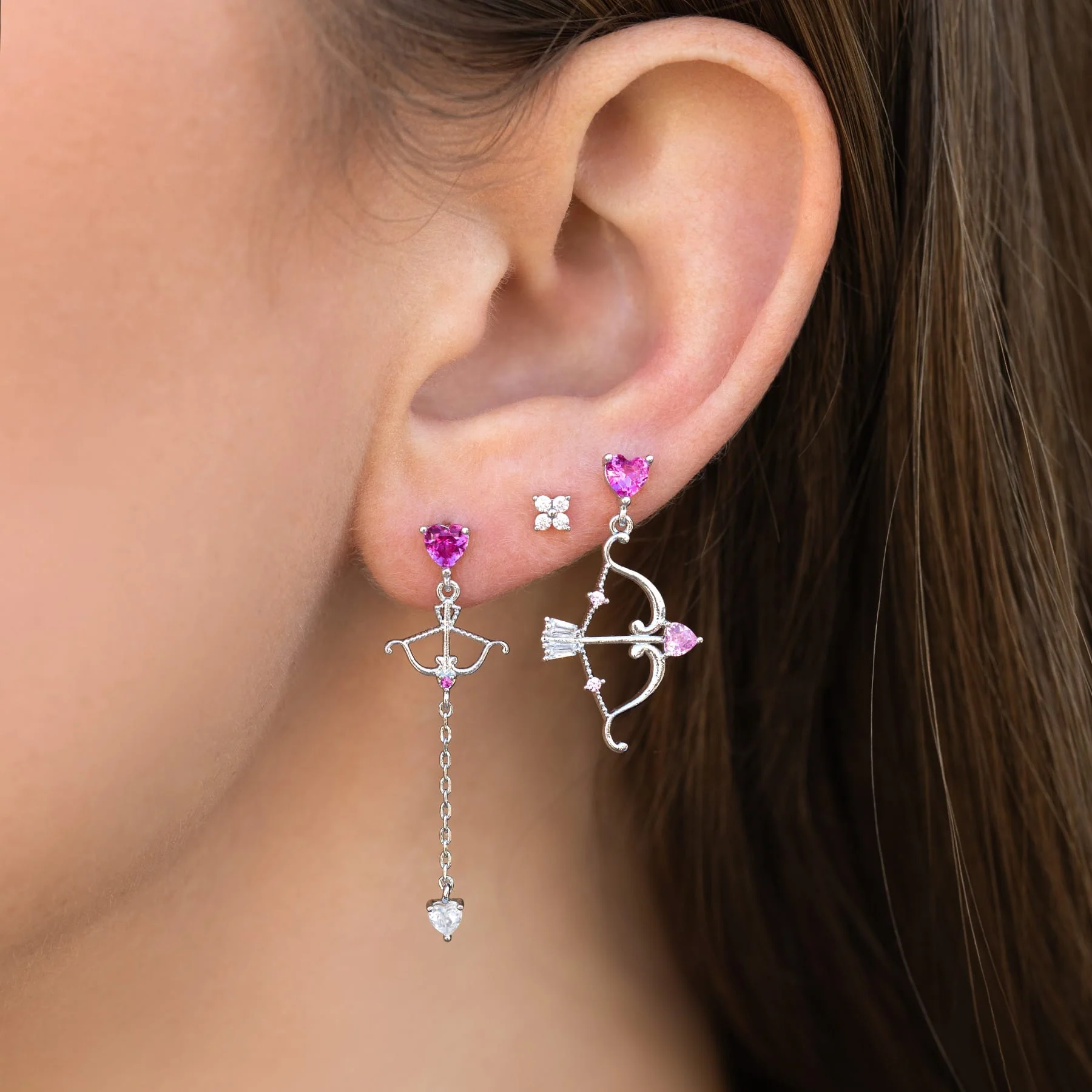 Cupid's Bow Dangle Earrings - Image 7