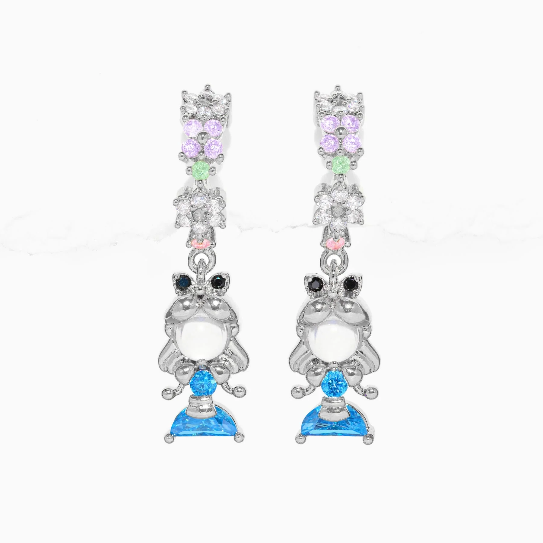 Disney Alice in Wonderland Dangle Hoops - Image 5