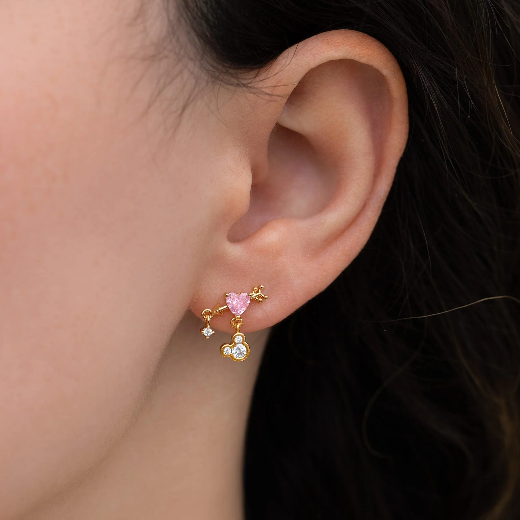 Disney Heartstruck Mickey Mouse Dangle Earrings - Image 2