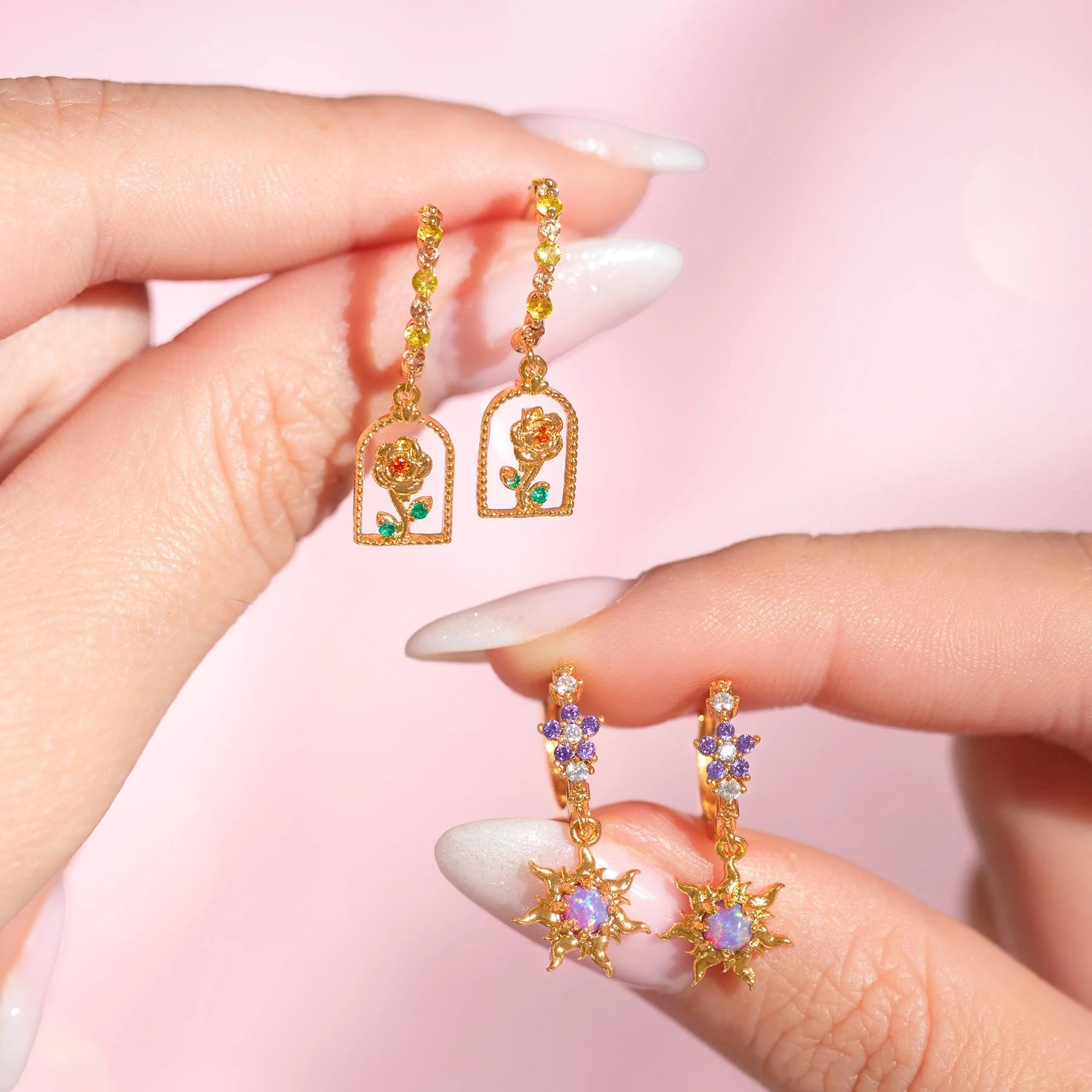 Disney Princess Tangled Corona's Crest Hoops - Image 6