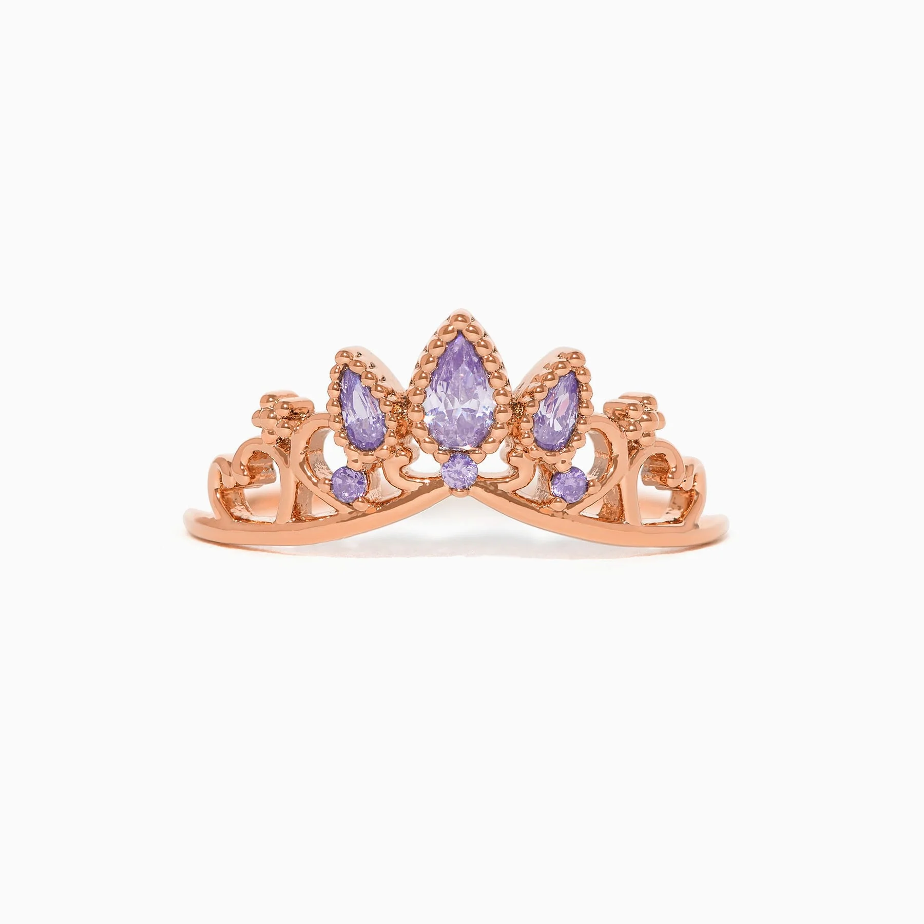 Disney Princess Tangled Rapunzel Crown Sterling Silver Ring - Image 4