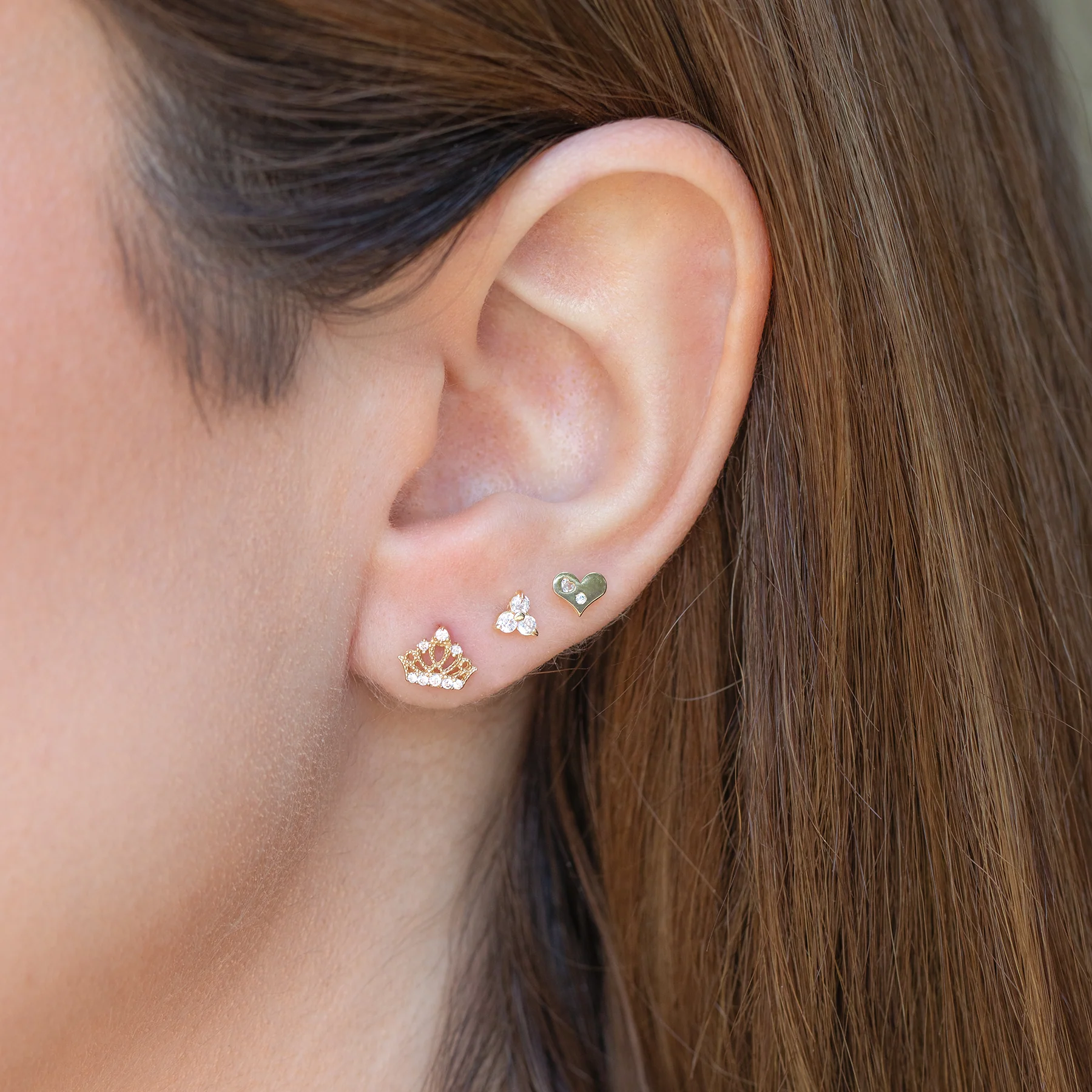 10k Solid Gold Baby Blossom Stud - Image 2