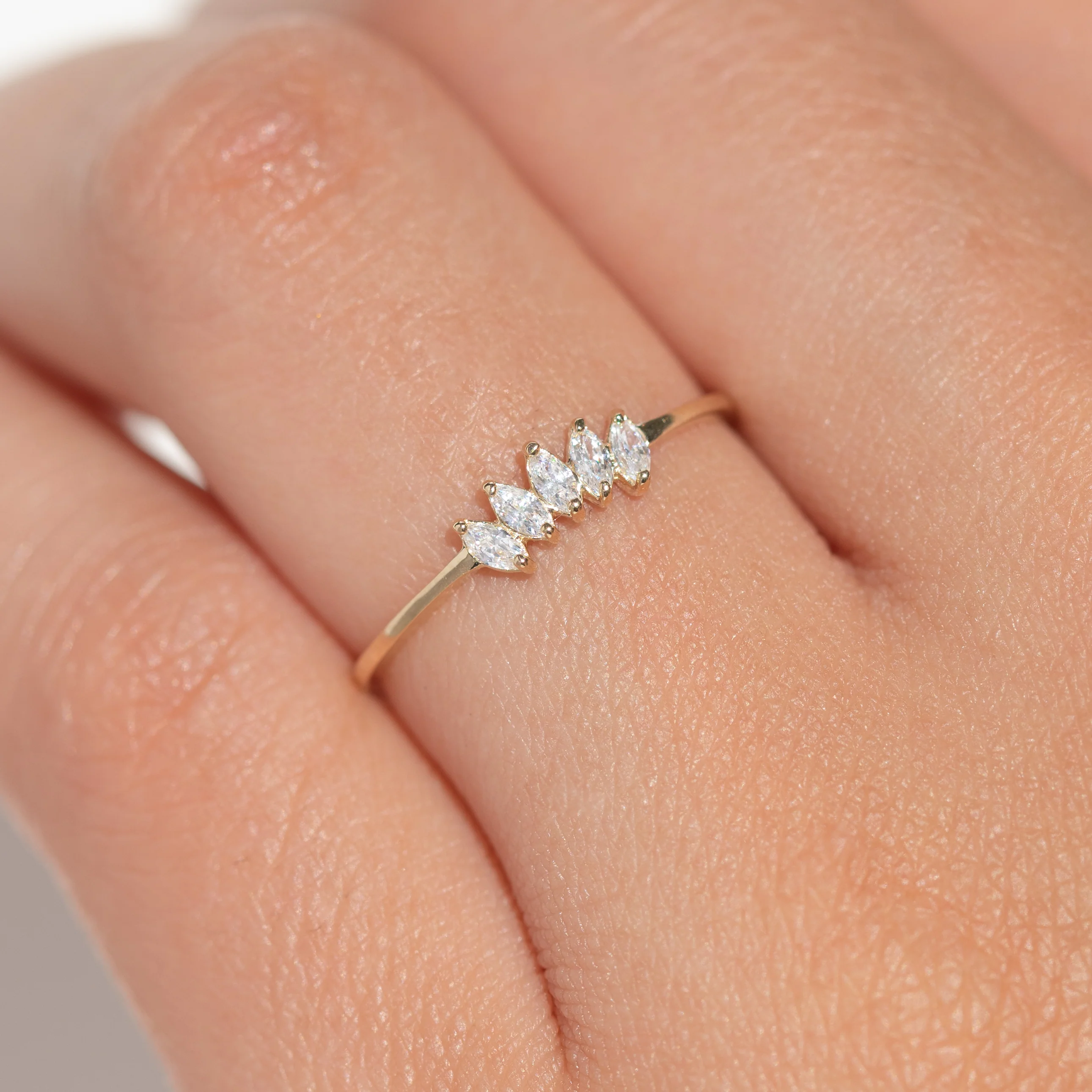 14k Solid Gold Reign Ring - Image 2