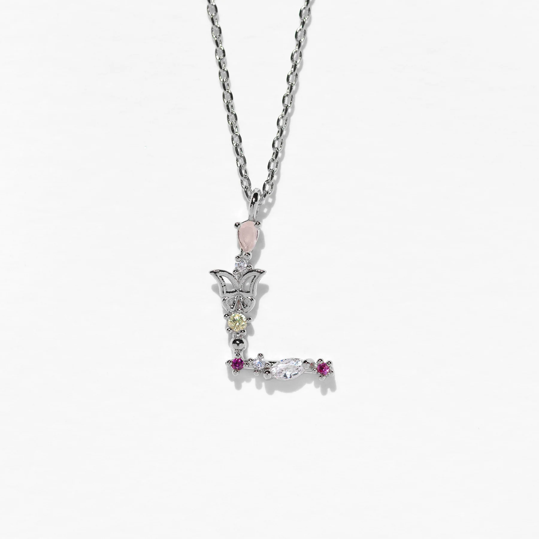 Flutterfly Stone Initial Necklace - Image 41
