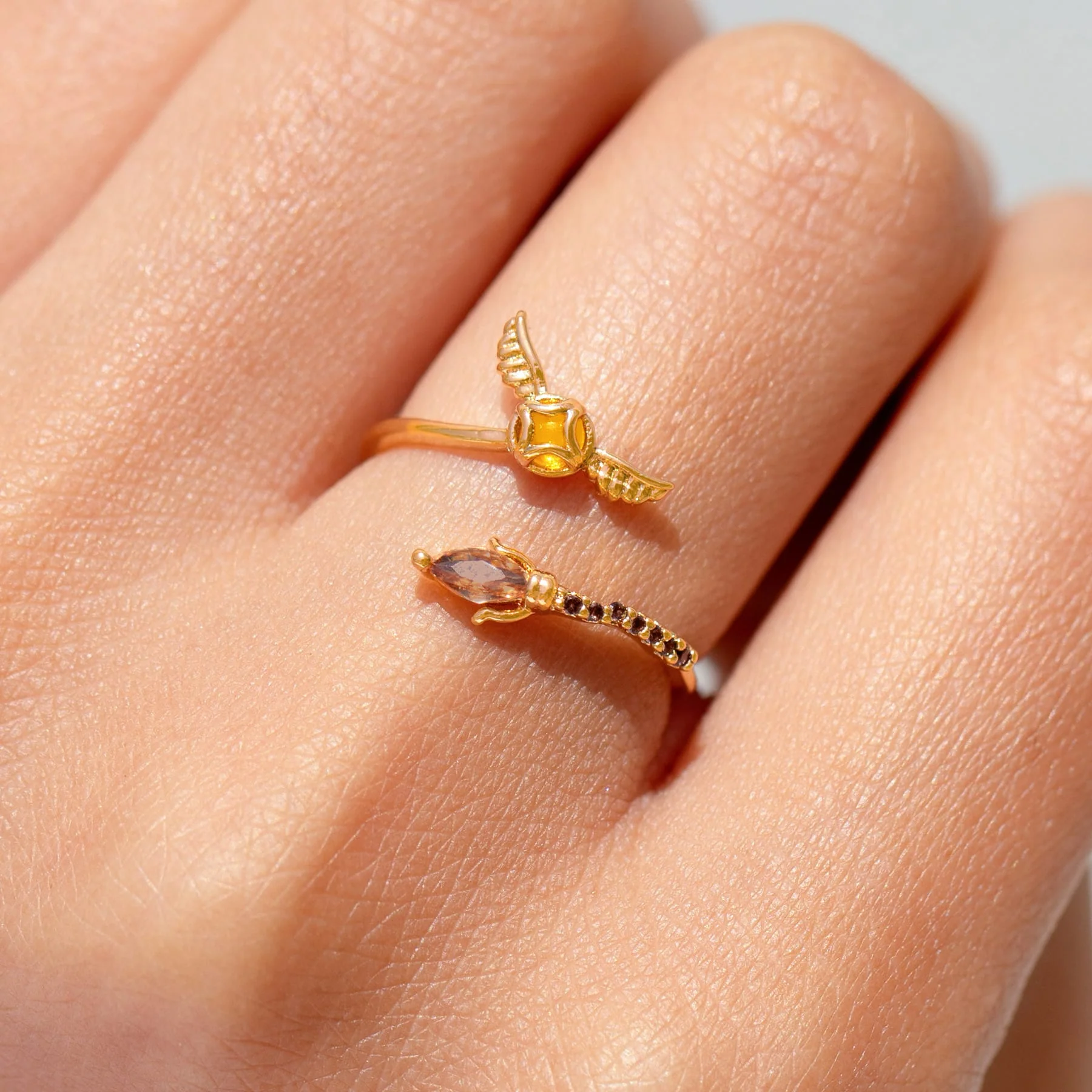 Harry Potter Golden Snitch Adjustable Ring - Image 2