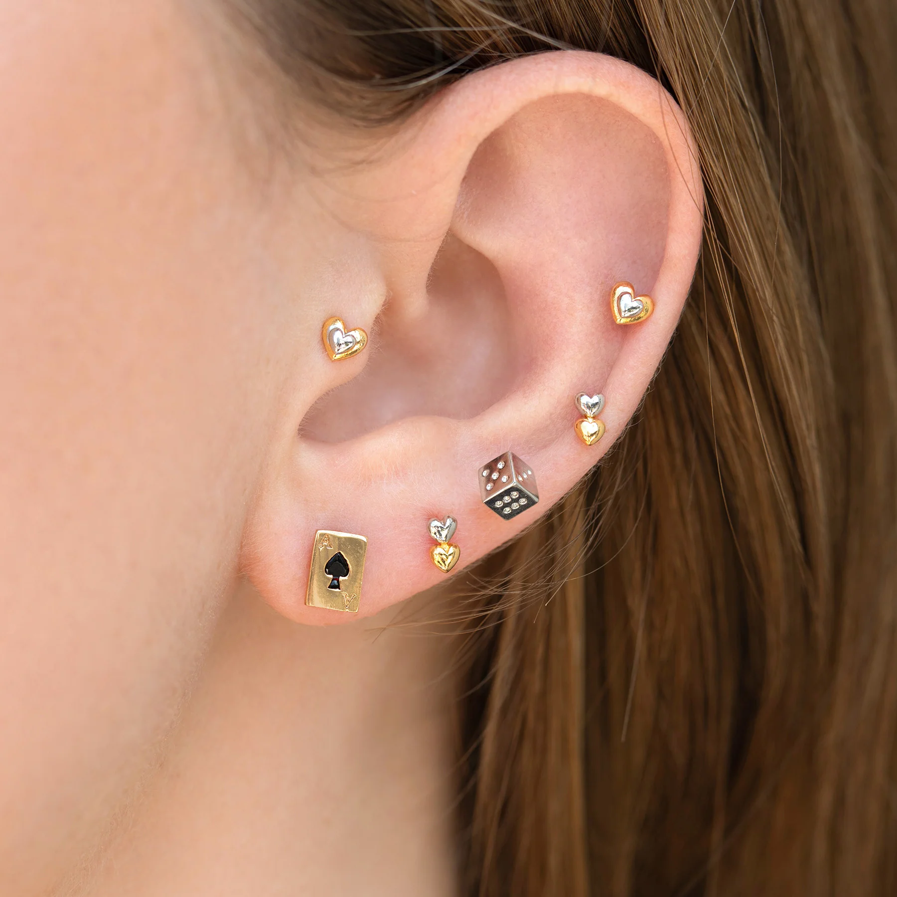 With Love Two Tone Studs - Image 4
