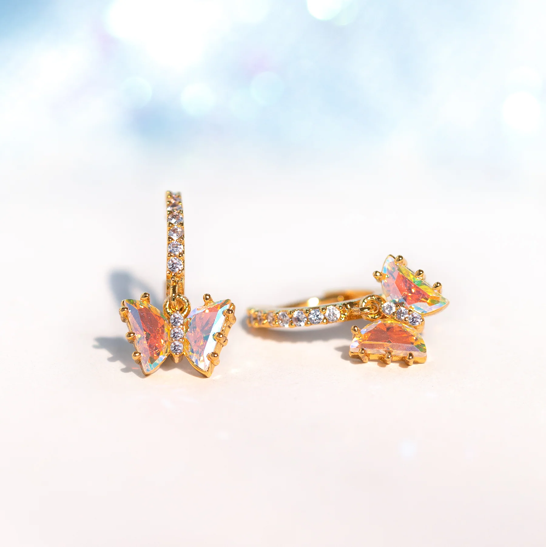 Iridescent Flutter Love Hoops - Image 3
