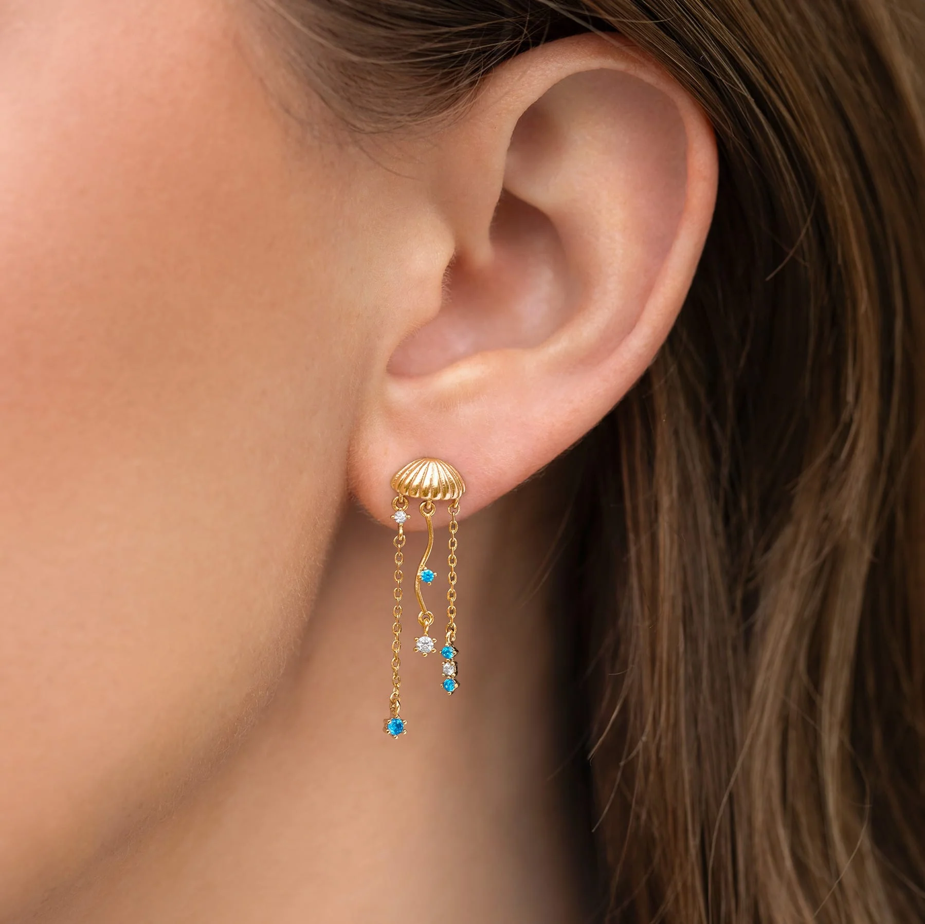 Jellyfish Dangle Earrings - Image 2