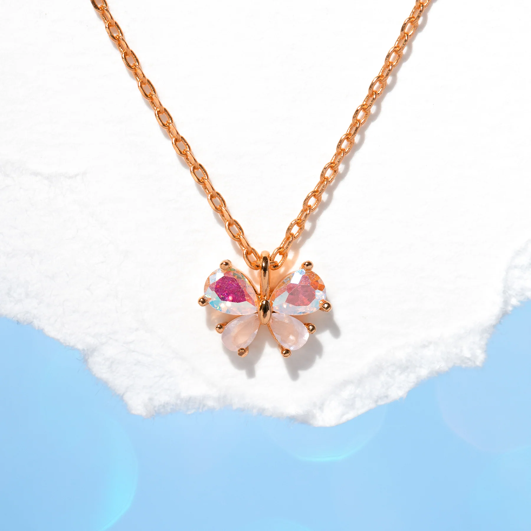 Kaleidoscope Butterfly Necklace - Image 3