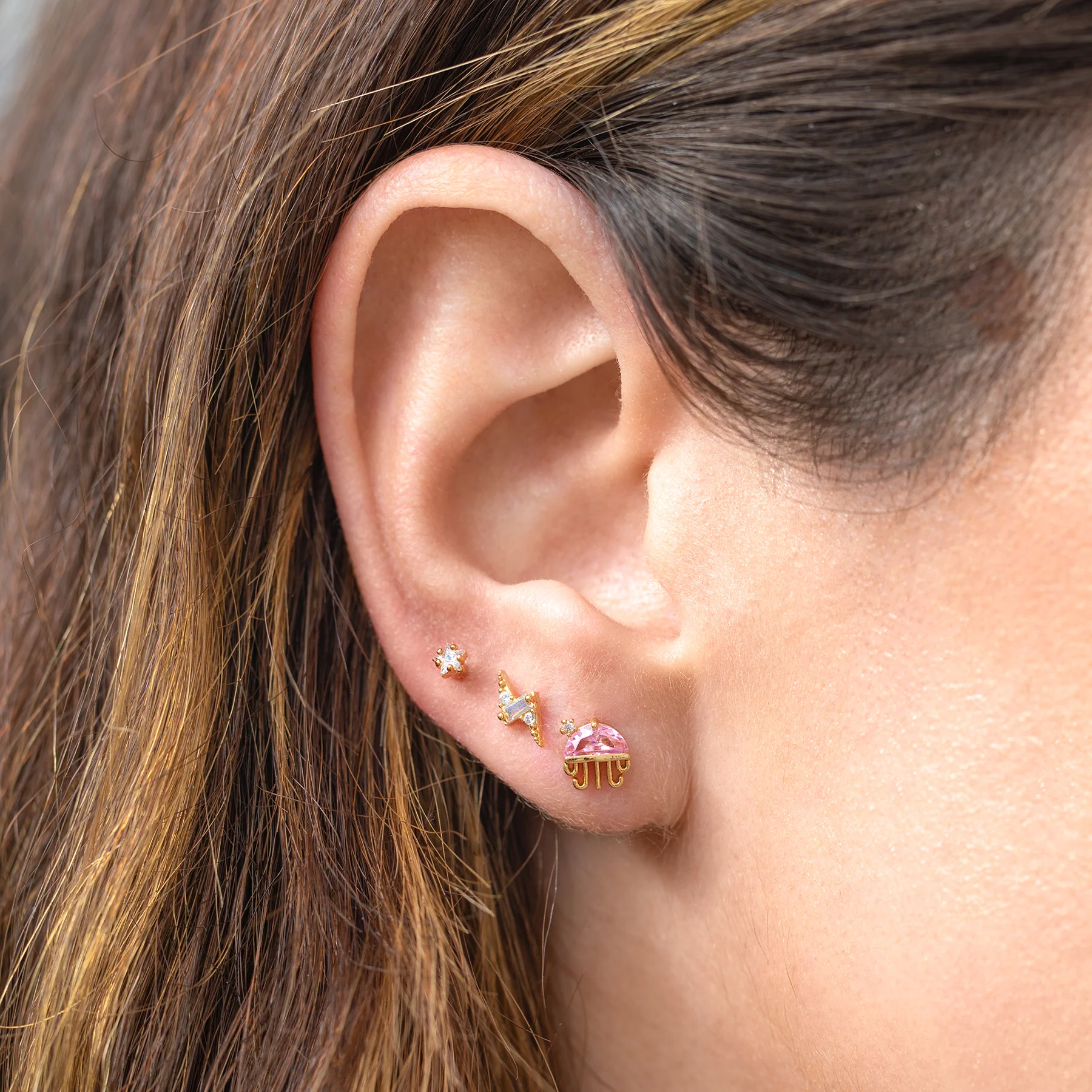 Lightning Piercing Style Earring - Image 3