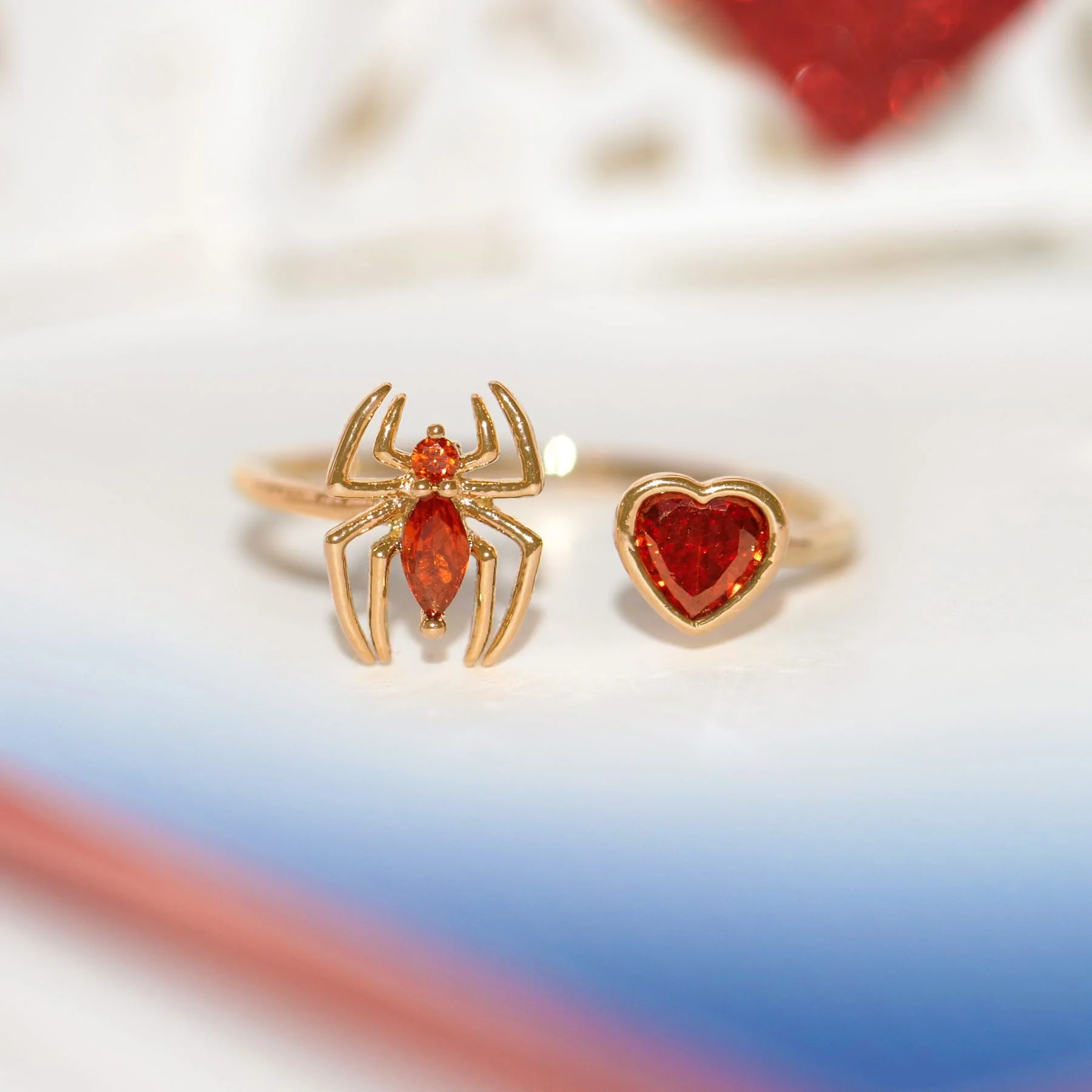 Marvel's Spider-Man Web of Love Adjustable Ring - Image 3