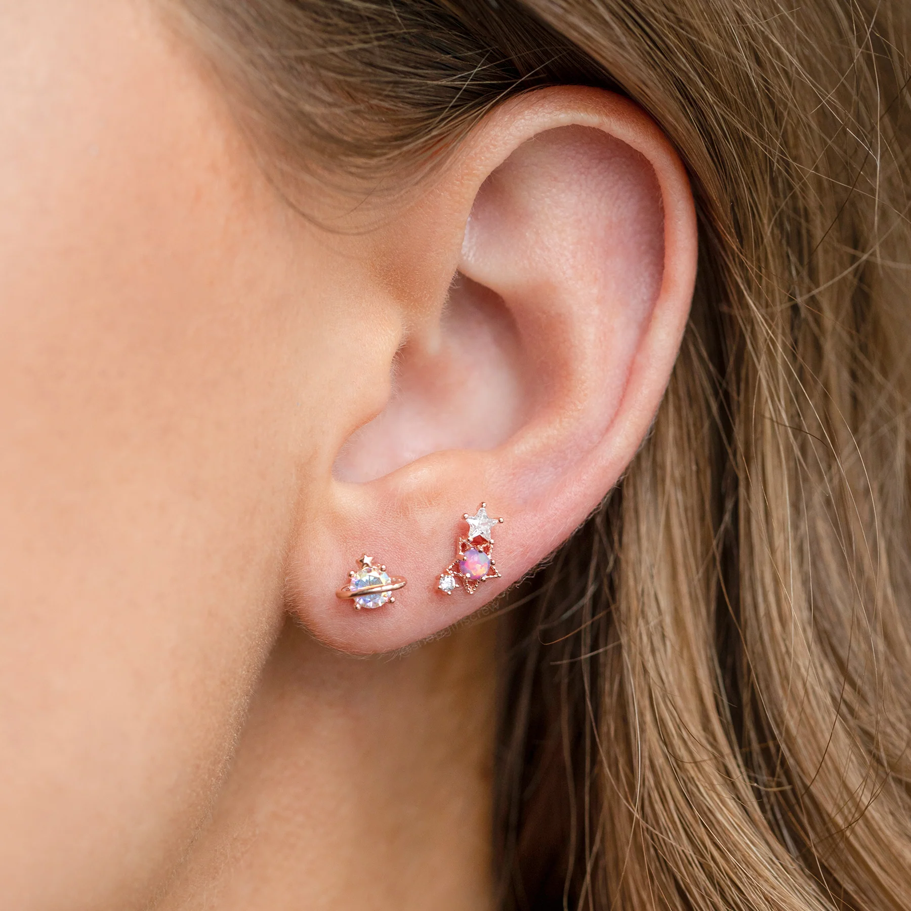 Petite Planet Piercing Style Earring - Image 5