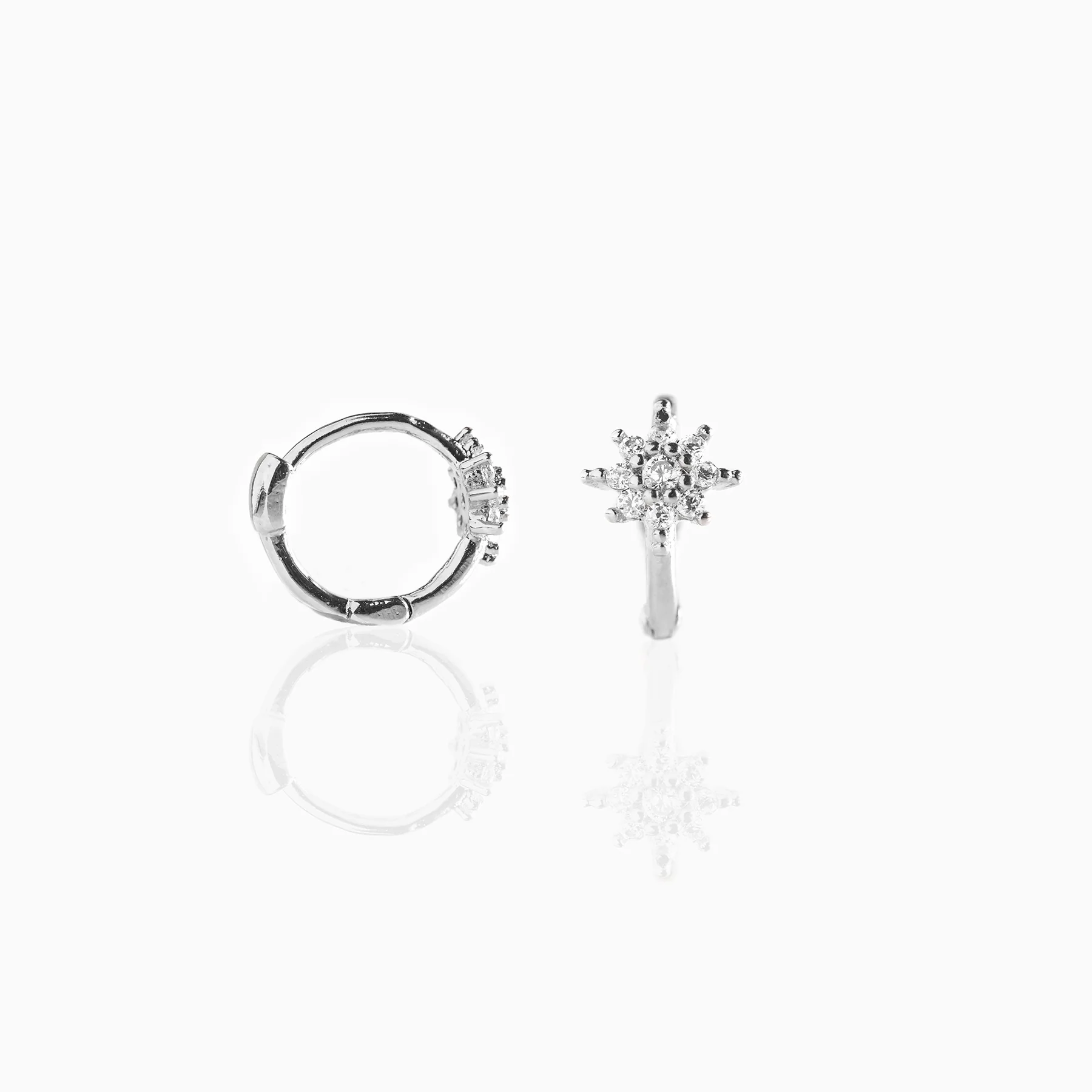 Sol Burst Huggie Hoops - Image 9