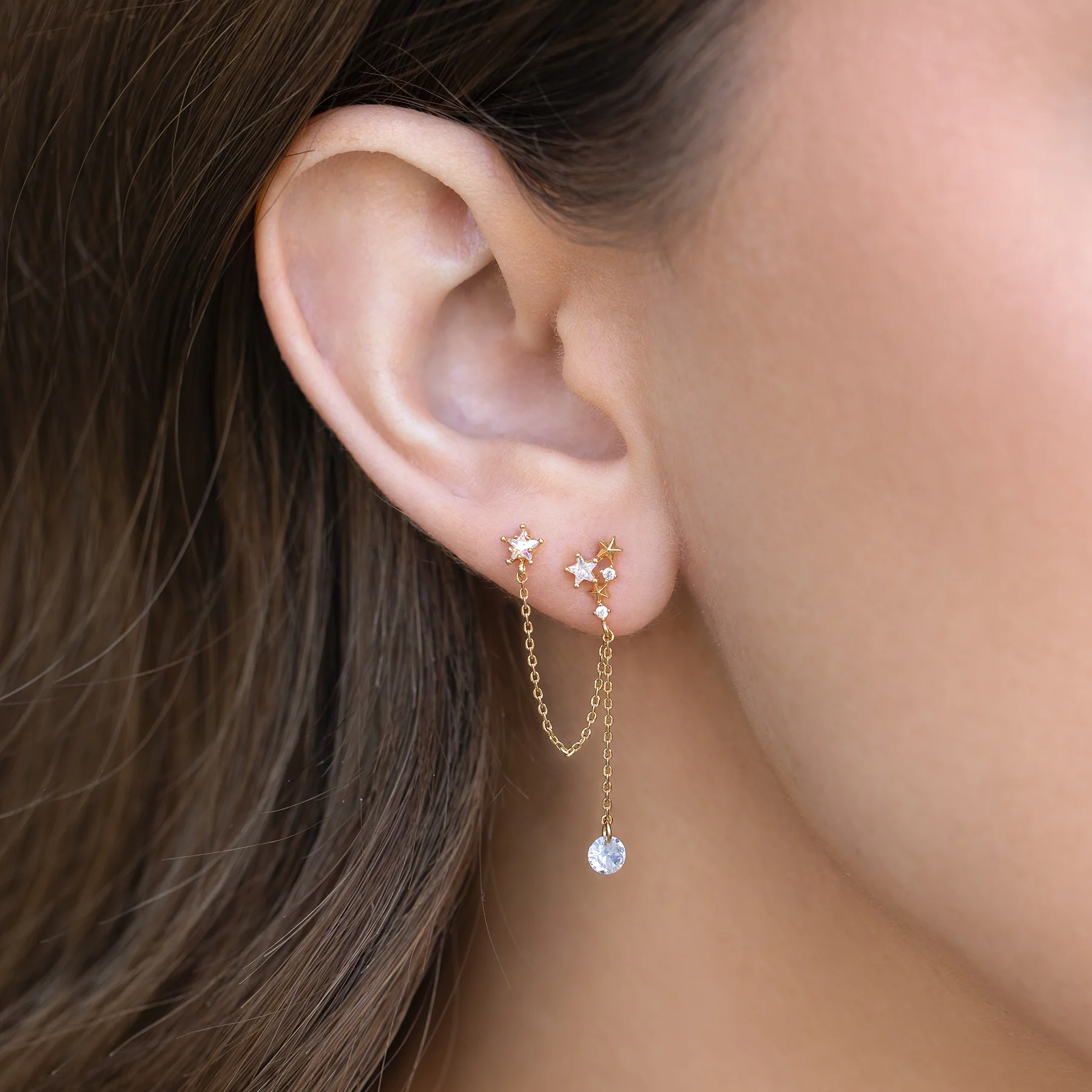 Star Crossed Lover Double Earring - Image 3