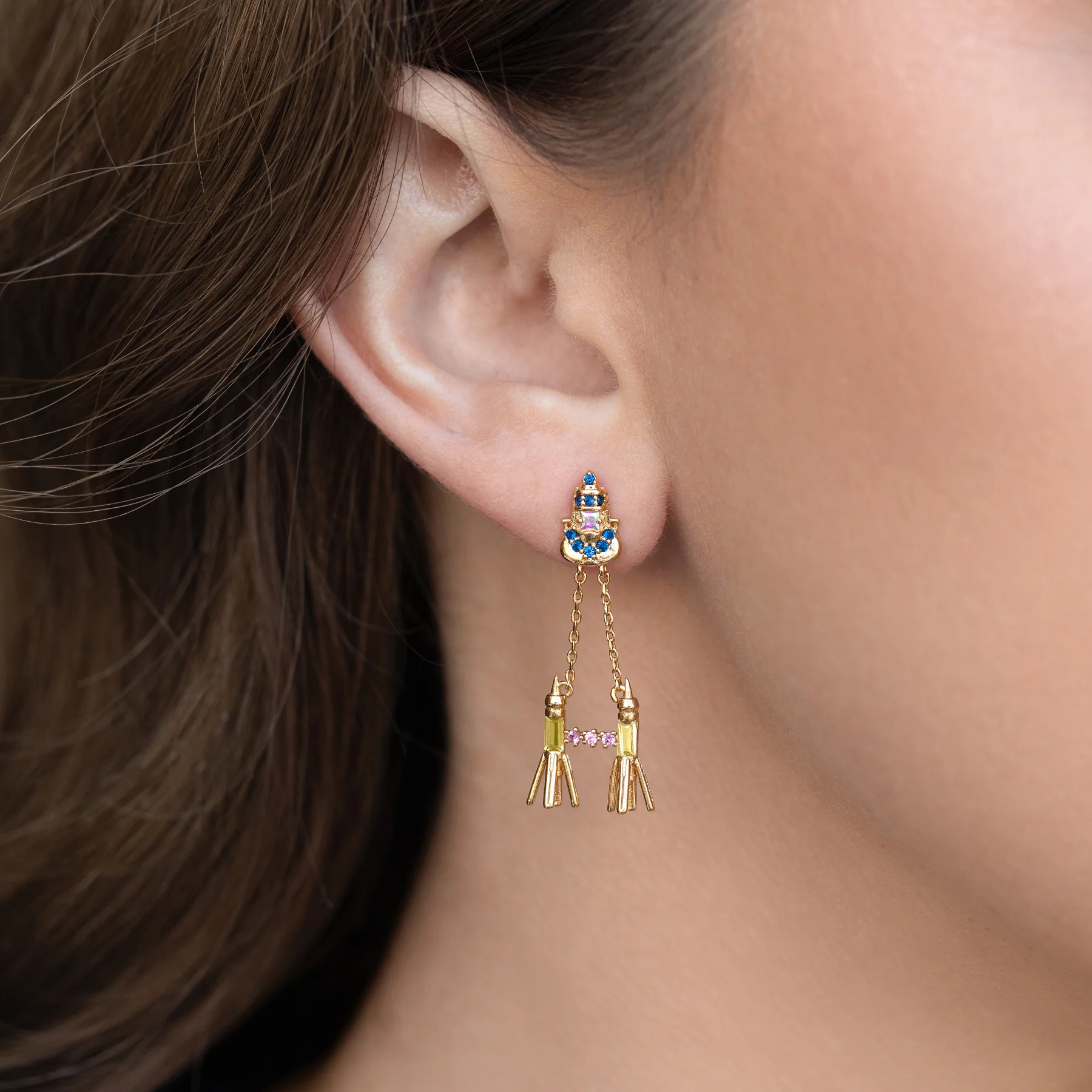 Star Wars™ Anakin Skywalker's™ Podracer Dangle Earrings - Image 4