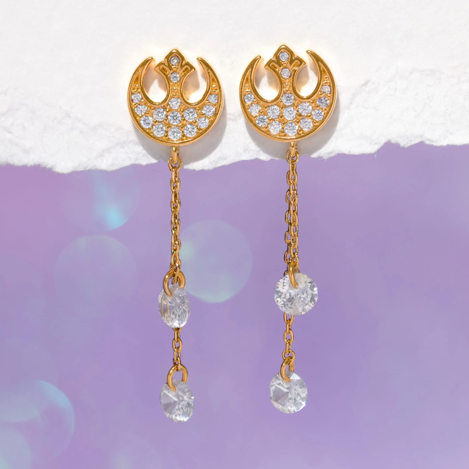 Star Wars™ Rebel Alliance Dangle Earrings - Image 5