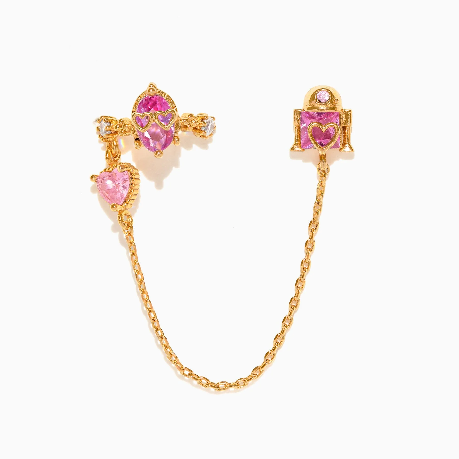 Star Wars™ Sparks Fly Droids Ear Cuff + Stud - Image 4