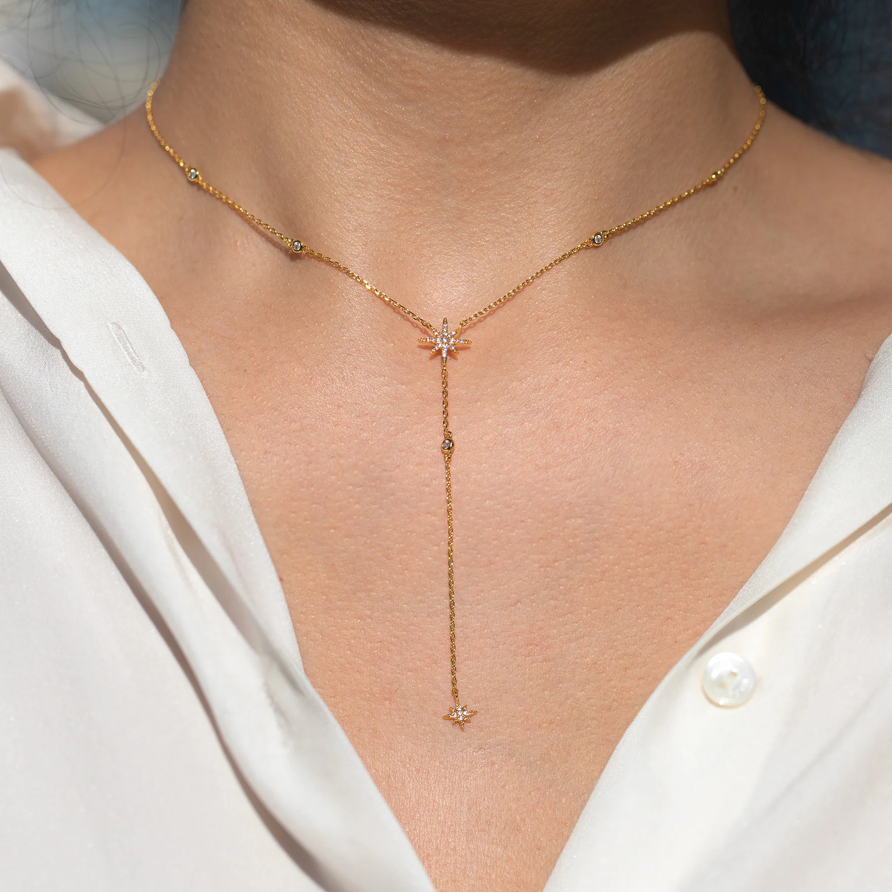 Starlet Y Drop Necklace - Image 3