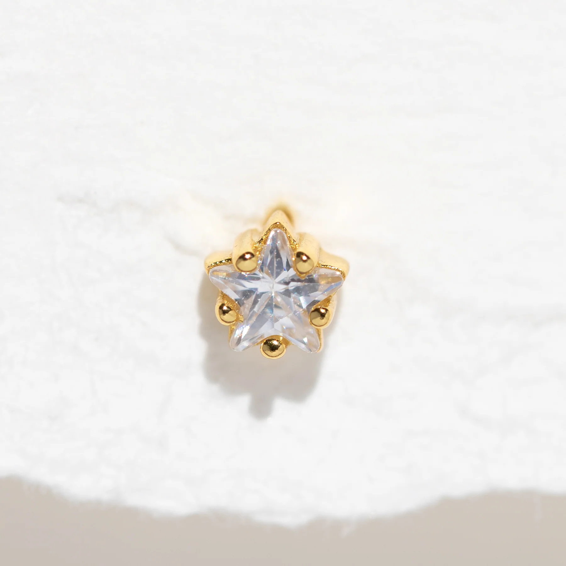 Teeniest & Brightest Star Piercing Style Earring - Image 3