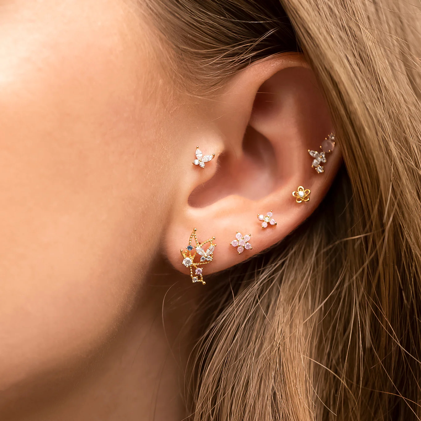 Teeny Tiny Flower Studs - Image 4