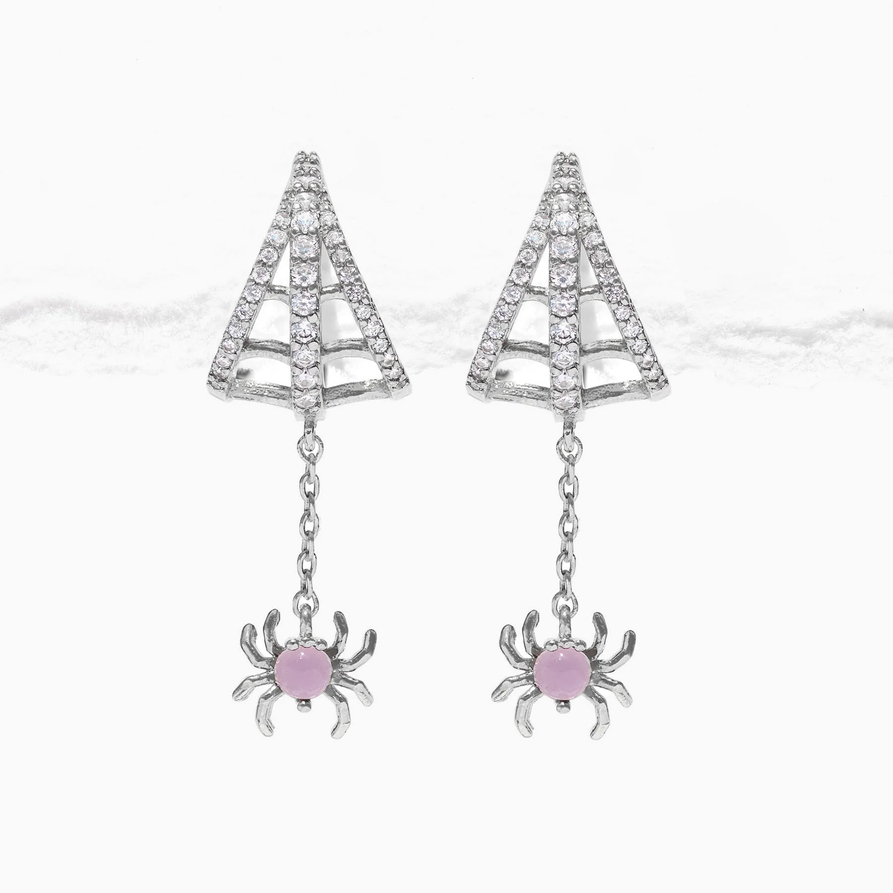 Web of Lies Dangle Hoops - Image 5